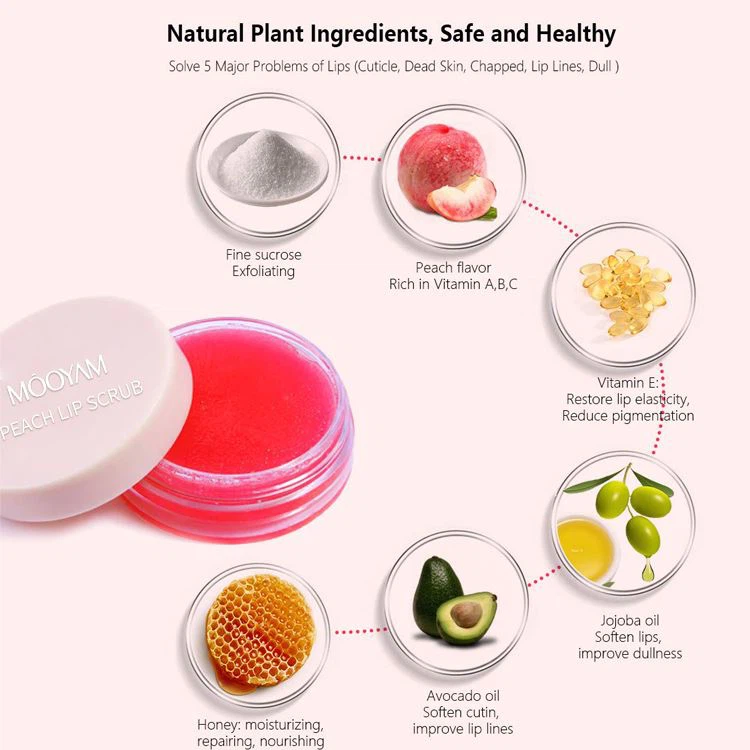 lip scrub with honey and sugar