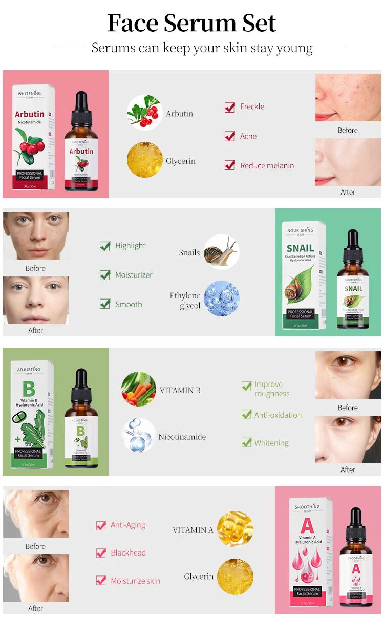 skin care snail face serum