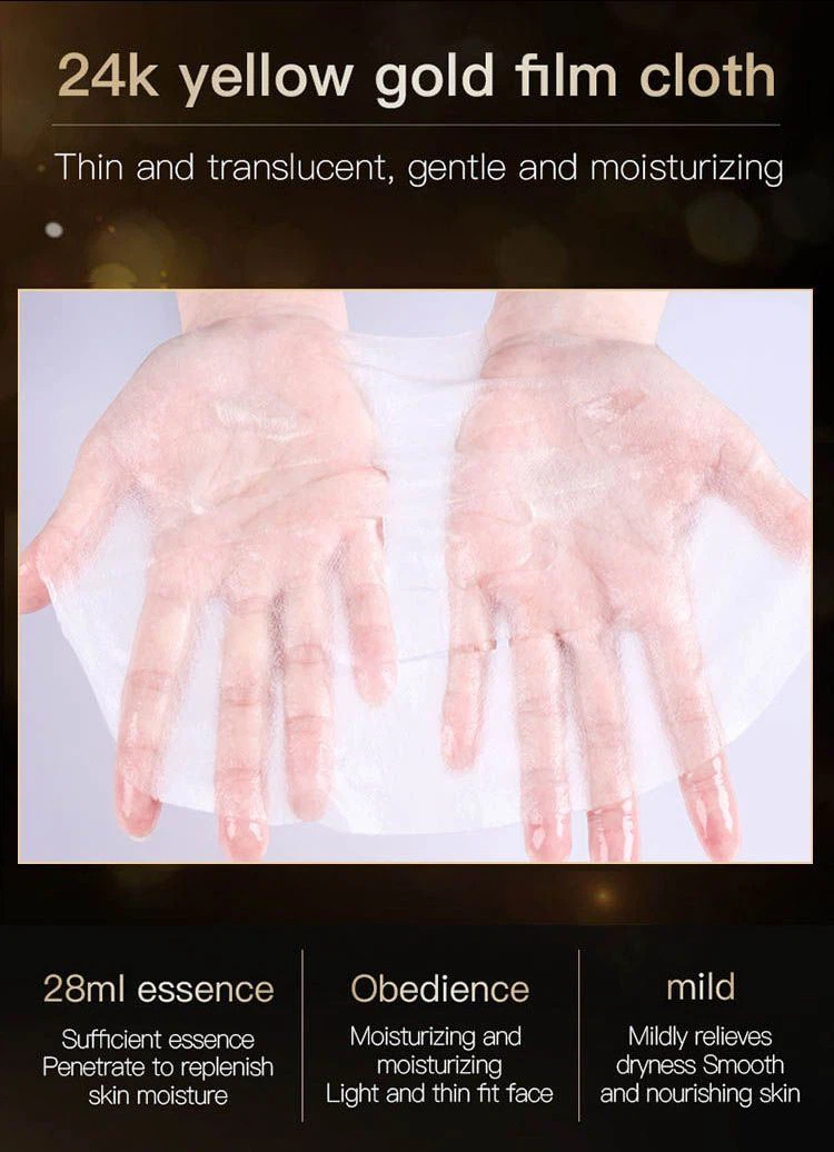 moisturizing 24k gold facial mask