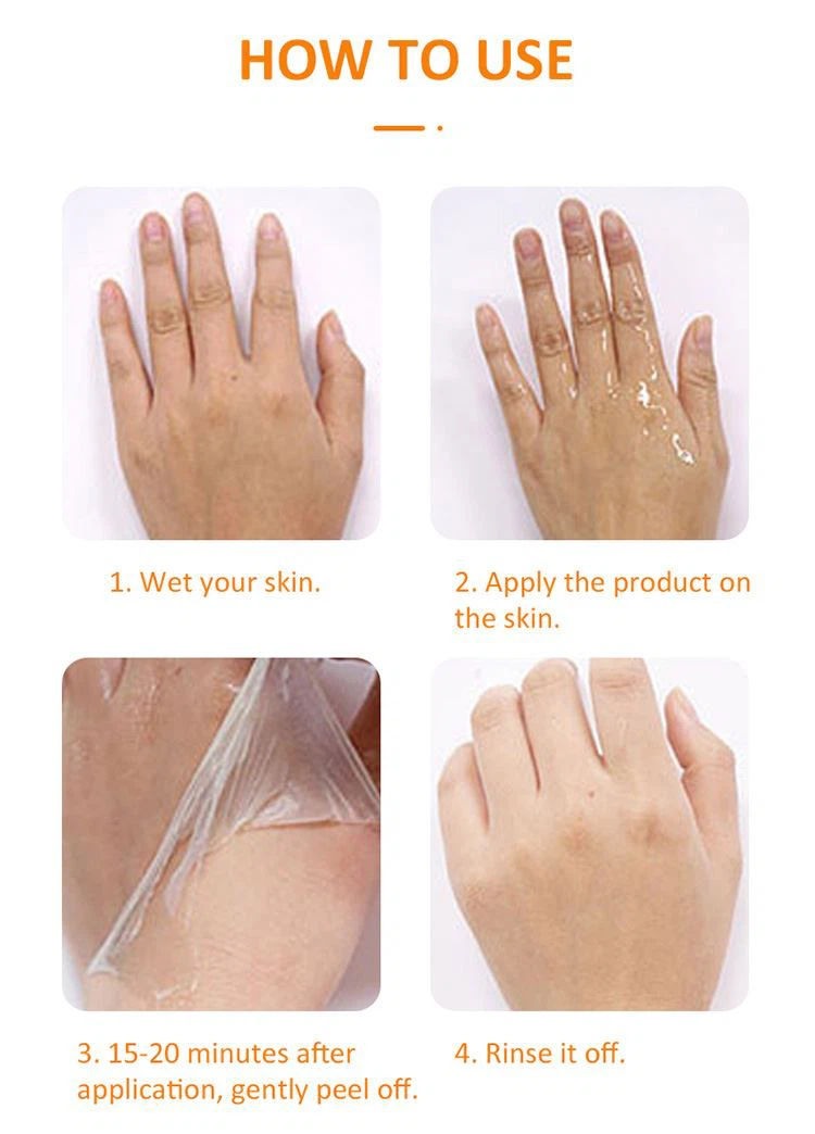 whitening body peeling lotion