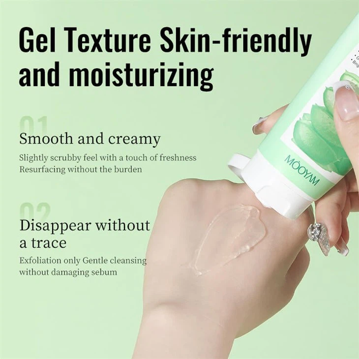MOOYAM 100g ALOE VERA Dead Skin Removal & Hydration Boost SPARKLING Peeling Gel factory